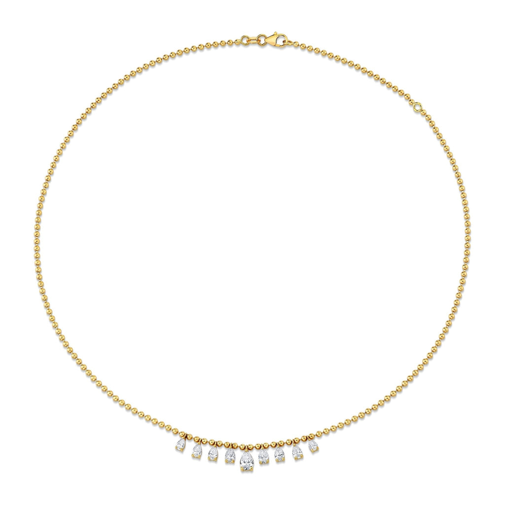 Pear Shape Diamond Drip Necklace - Chapel Hills Jewelry