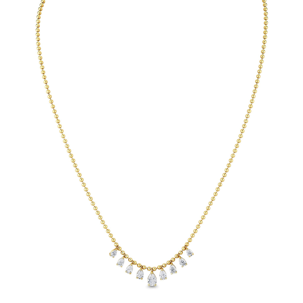 Pear Shape Diamond Drip Necklace - Chapel Hills Jewelry