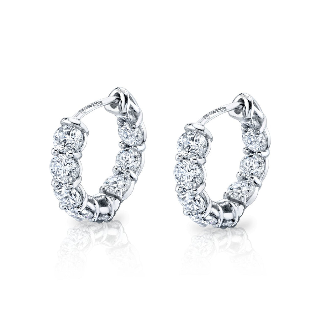 Round Brilliant Huggie Earring - Chapel Hills Jewelry