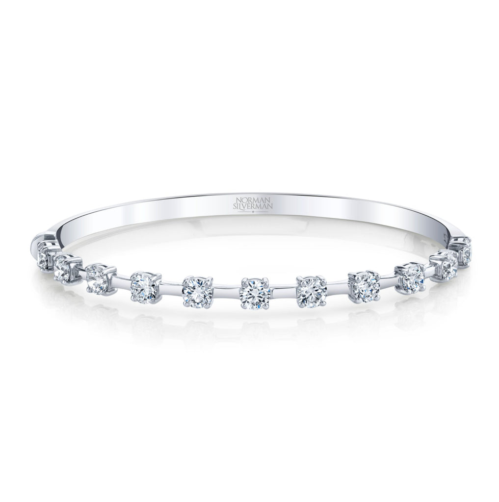 Round Brilliant Straight Line Bracelet - Chapel Hills Jewelry