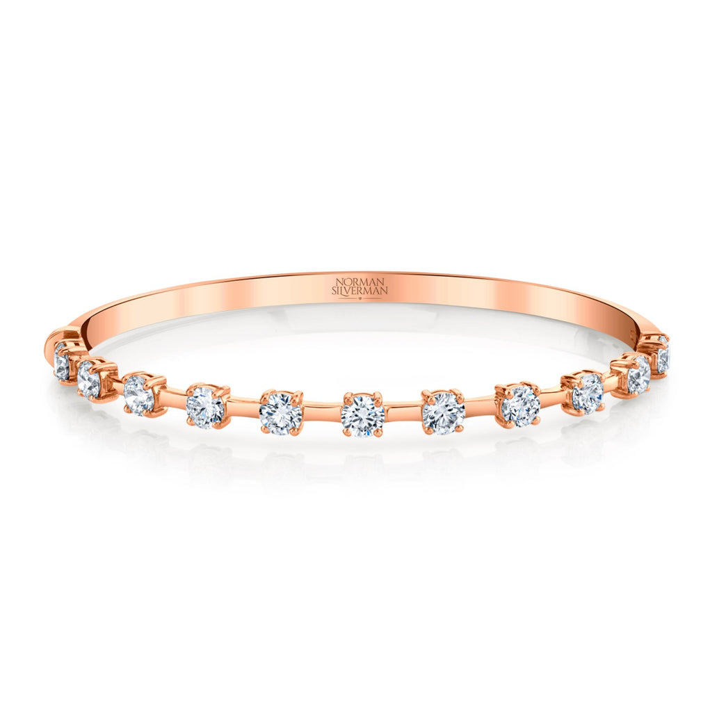 Round Brilliant Straight Line Bracelet - Chapel Hills Jewelry